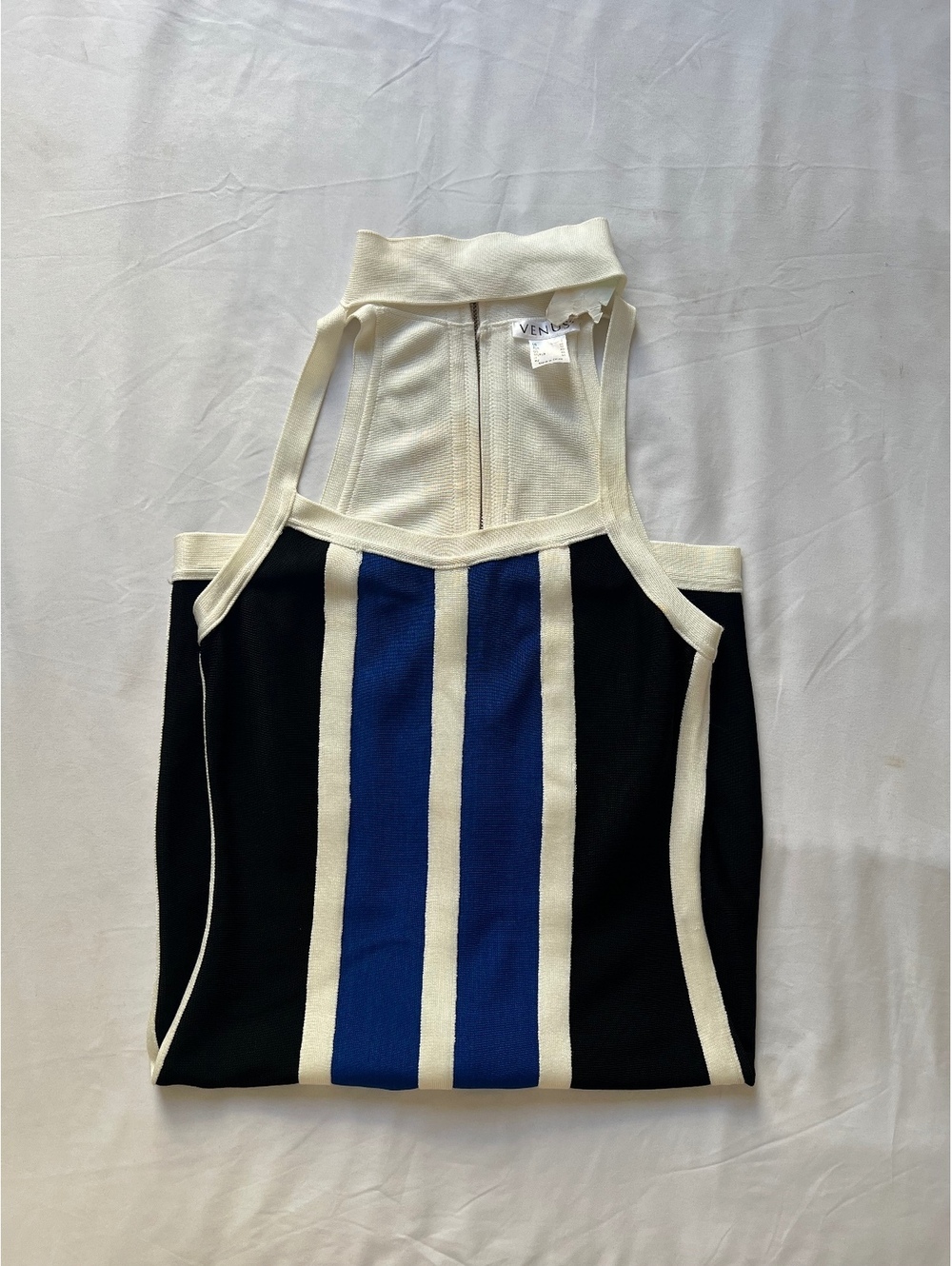 Venus Sleeveless Zip Front Knit Dress